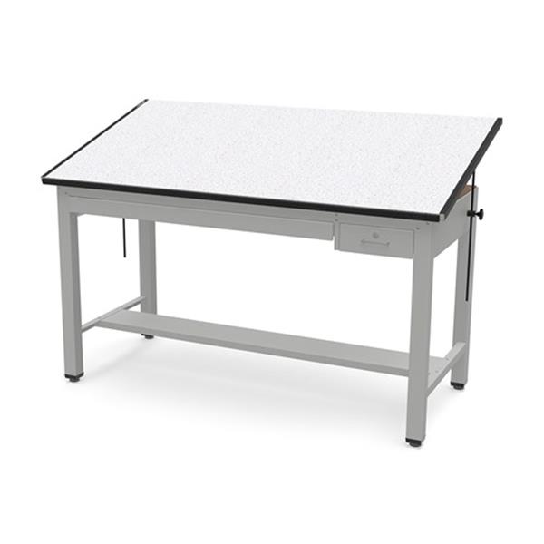Ranger Steel 4-Post Table 72”W x 37.5”D with Tool Drawer and Shallow Drawer