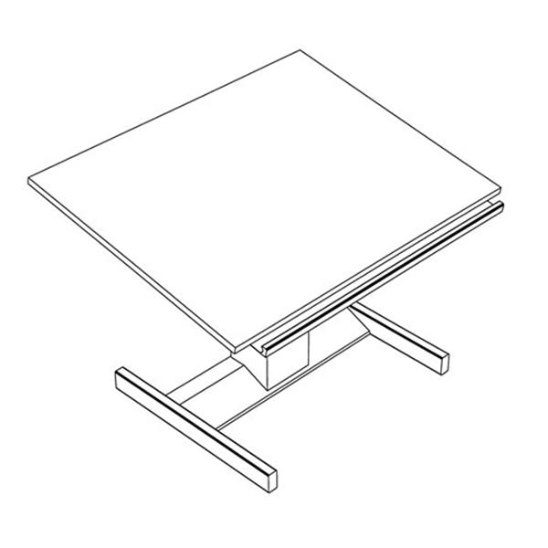 Futur-Matic™ Drawing Table W/ Pencil Trough, 42" W