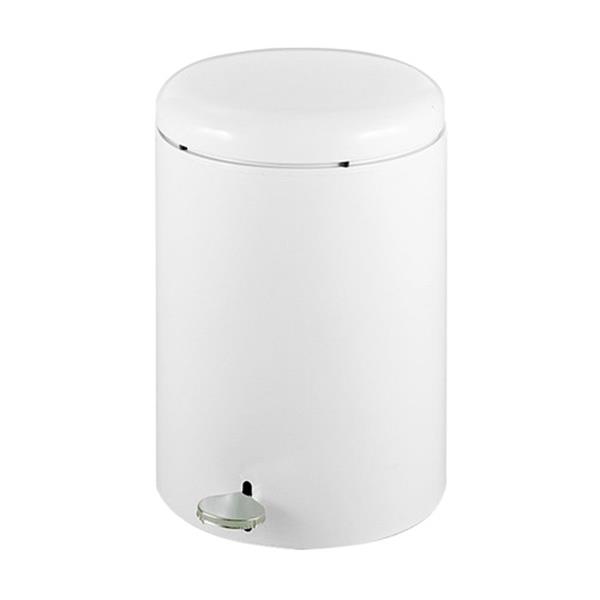 Round Step-On Receptacle, 4-Gallon
