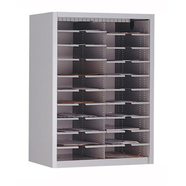 Mailflow Systems Sorter, Closed Back; 24 Sorting Pockets 15”D without Plexi Doors