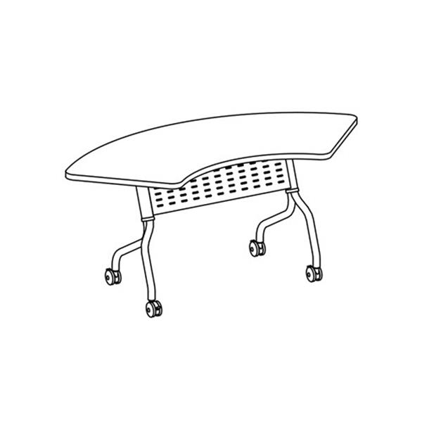 Sync™ Crescent Table, 67" W